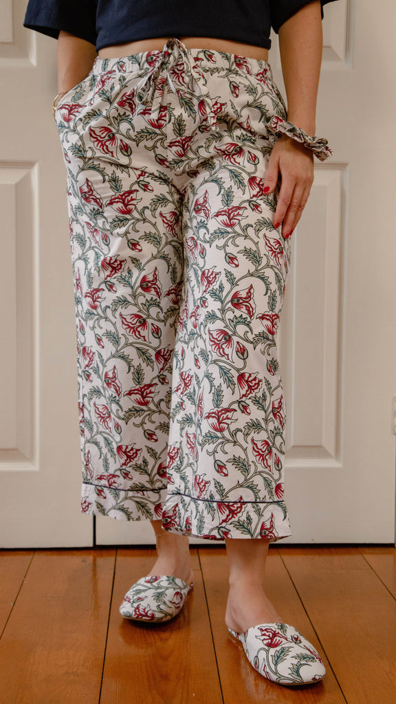 Queen of The Bloom Crop Trousers